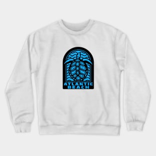 Atlantic Beach North Carolina Florida New York Sea Turtle Crewneck Sweatshirt